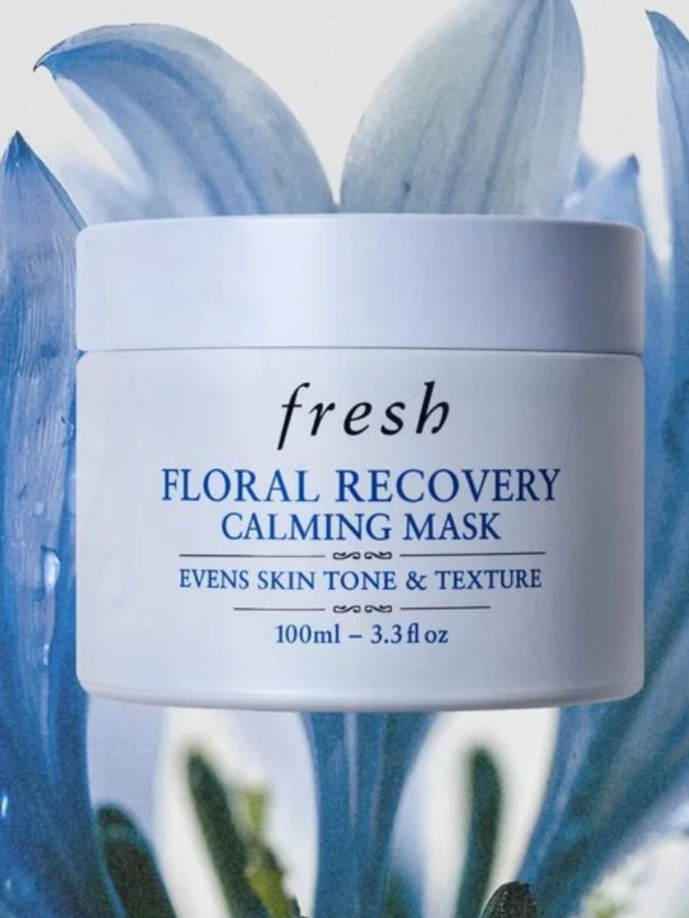 Fresh Floral Recovery Calming Mask. Overnight mask with squalane